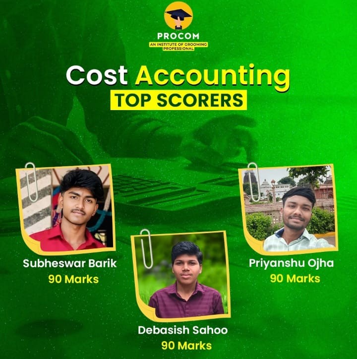 Cost Accounting Top Scorers